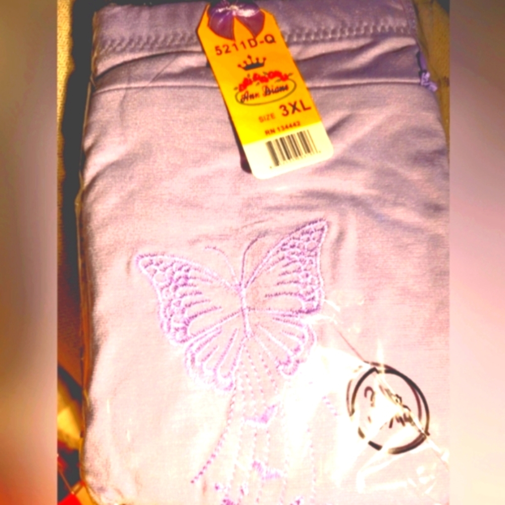 Ann Diane Zipper pocket underwear, 3XL NWT.     Pink